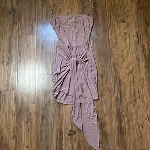Fashion Nova front tie dress XS